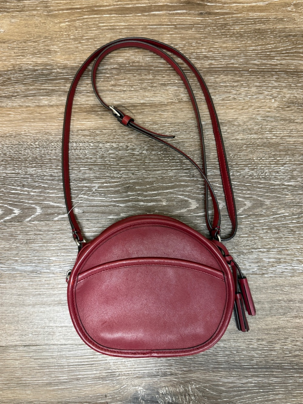 Rare Vintage Coach Chester Red Leather Crossbody Bag
